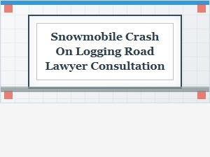 Navigating a Snowmobile Crash on a Logging Road